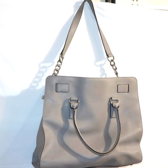 MICHAEL MICHAEL KORS Hamilton Saffiano Leather Large Tote grey - Picture 10 of 15